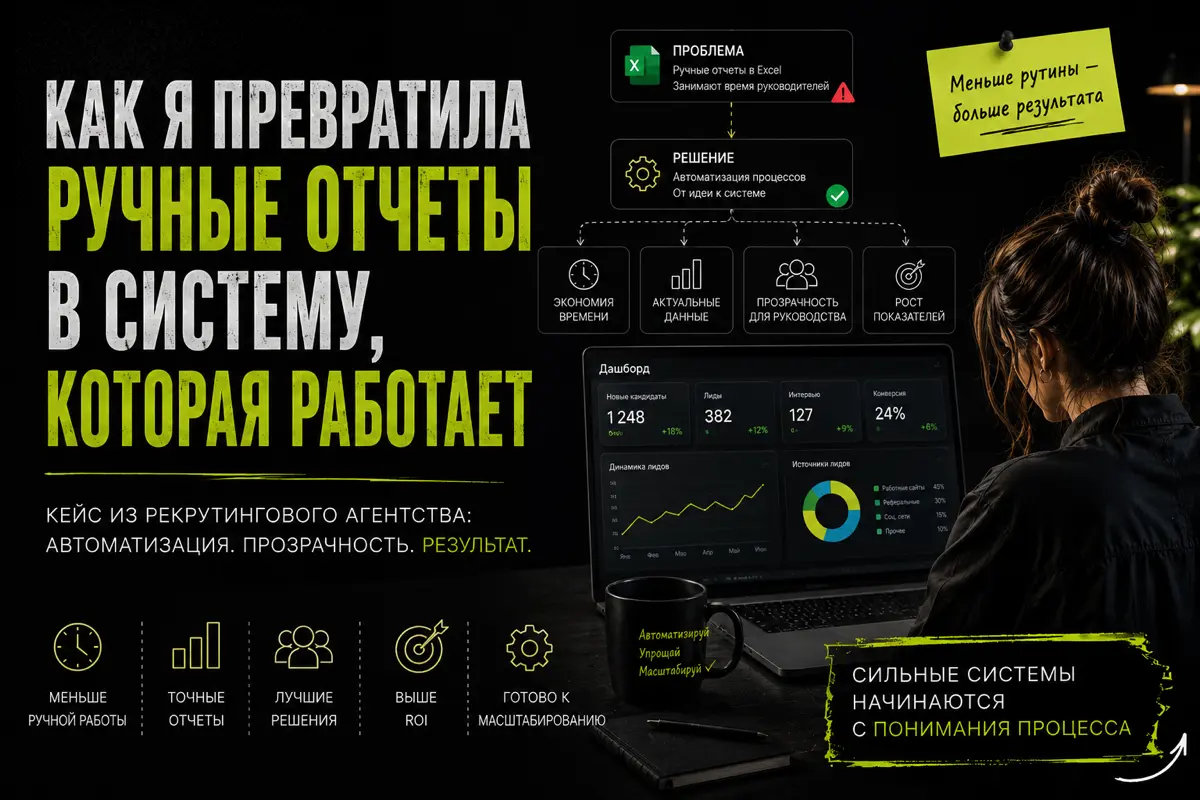 Ручные отчеты - потеря денег | Сетка — социальная сеть от hh.ru