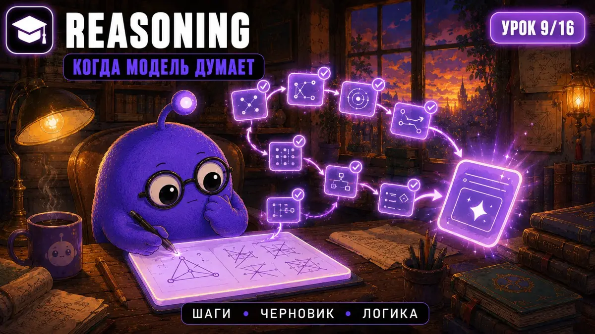 ИИ с нуля. Урок 9/16: Reasoning, что значит «модель думает» | Сетка — социальная сеть от hh.ru