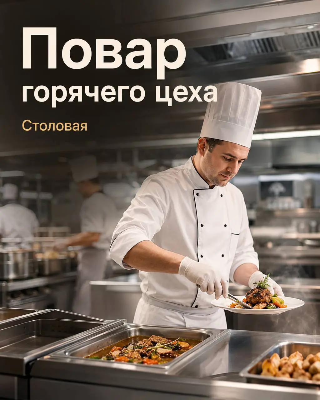 ПОВАР ГОРЯЧЕГО ЦЕХА
5 500₽/смена - 6 000₽/смена
Прямой работодатель
• Москва, м | Сетка — социальная сеть от hh.ru