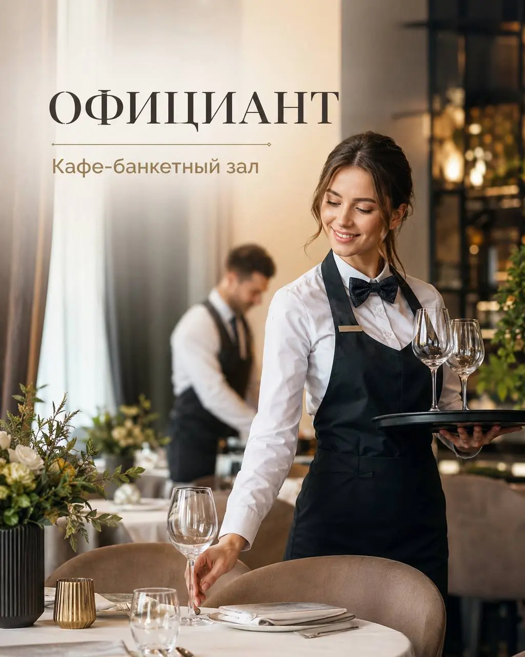 ОФИЦИАНТ
От 150 000₽
«Цвет миндаля»
• Москва, м. Новокосино, Носовихинское шоссе, 27
• Рестораны/Кафе
• +79260357913
Полное описание вакансии размещено в Телеграм и Макс | Сетка — социальная сеть от hh.ru