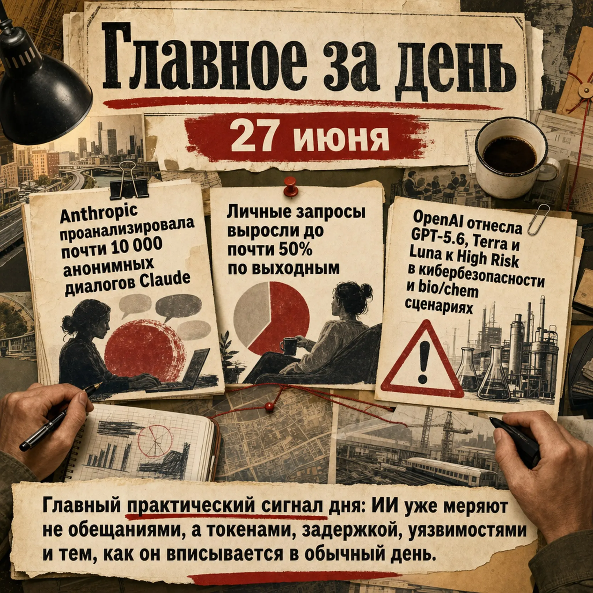 27 июня: Claude в быту, GPT-5 | Сетка — социальная сеть от hh.ru