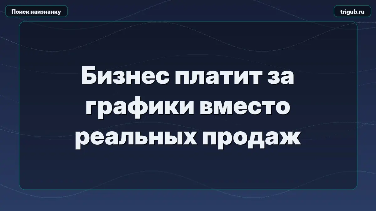 Бизнес платит за графики вместо реальных продаж | Сетка — социальная сеть от hh.ru