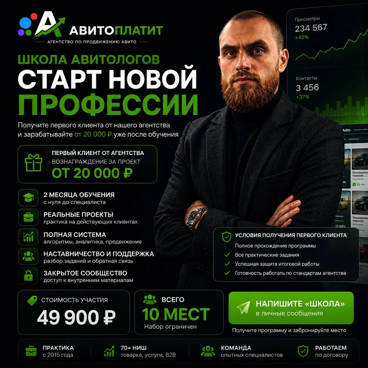🚀 Мы открываем набор в Школу авитологов «АвитоПлатит»
Последние несколько месяцев мы столкнулись с одной проблемой
Проектов становится всё больше
Клиентов становится всё больше
А вот найти сильного ав... | Сетка — социальная сеть от hh.ru