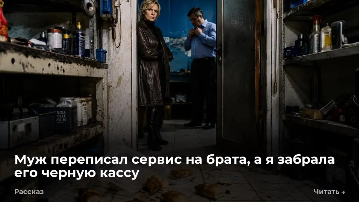 Муж переписал сервис на брата, а я забрала его черную кассу
Света рывком открыла дверь подсобки автосервиса | Сетка — социальная сеть от hh.ru