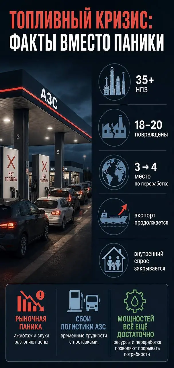 Сегодня хочу коротко прокомментировать ситуацию с топливным кризисом в нашей стране | Сетка — социальная сеть от hh.ru