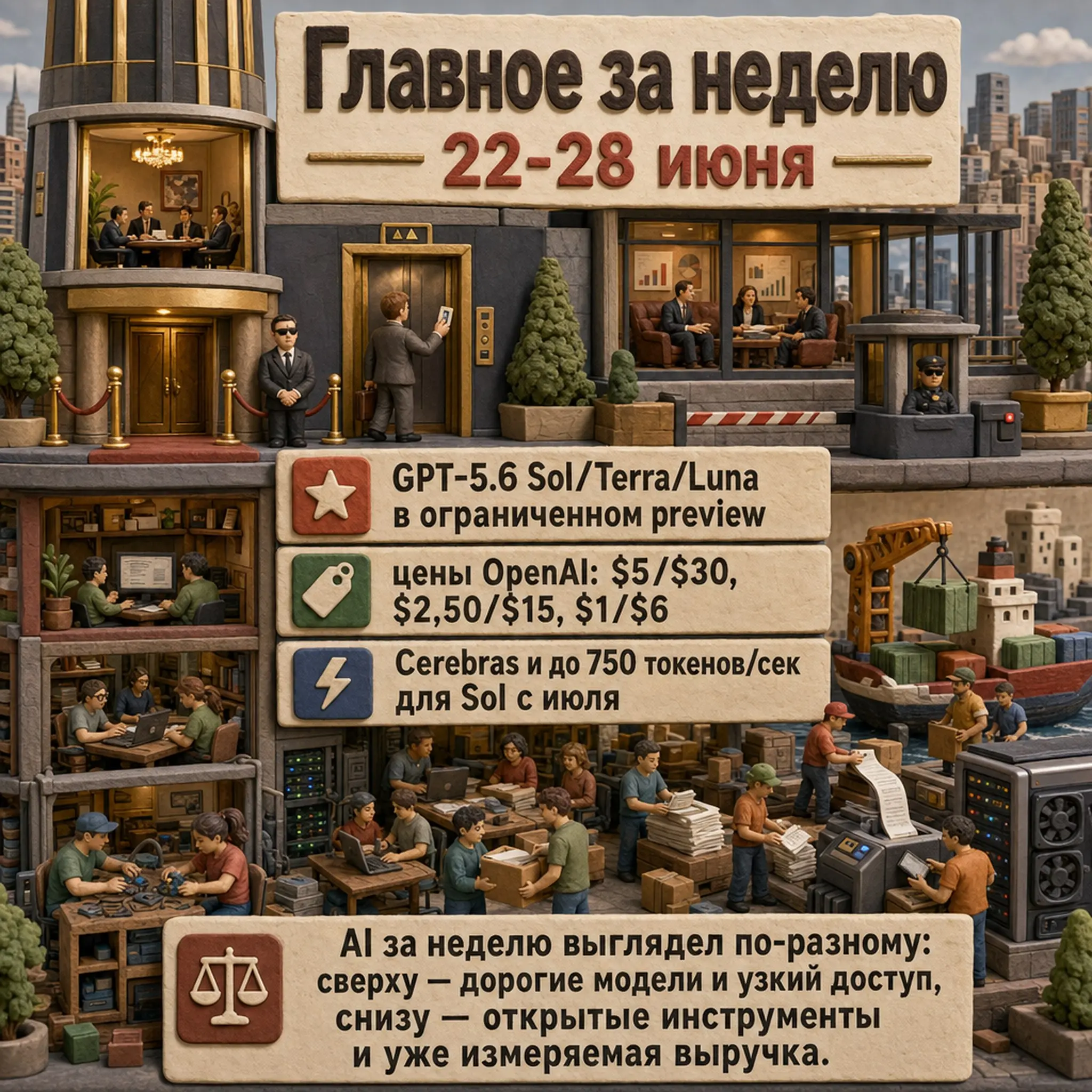 AI digest за 22-28 июня: GPT-5.6, цены OpenAI, CuPy и деньги индустрии Посты:
OpenAI выкатил линейку GPT-5 | Сетка — социальная сеть от hh.ru