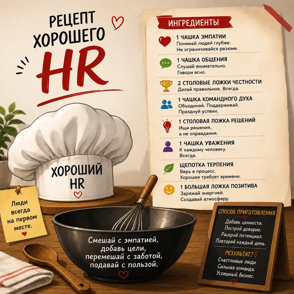 Рецепт хорошего HR | Сетка — социальная сеть от hh.ru