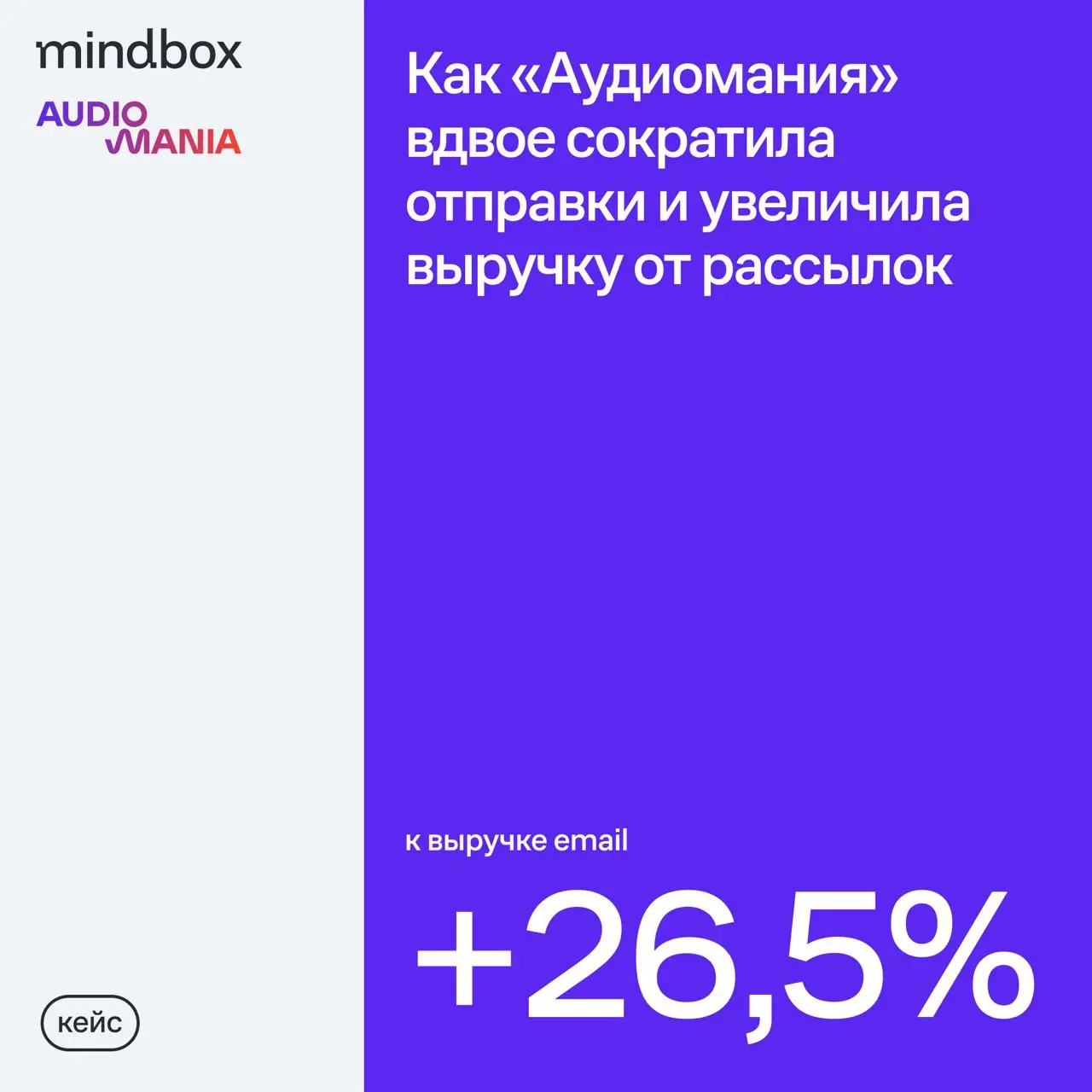 «Аудиомания» хранила контакты даже тех подписчиков, которые годами не открывали рассылки. При этом выручка email-канала не росла | Сетка — социальная сеть от hh.ru