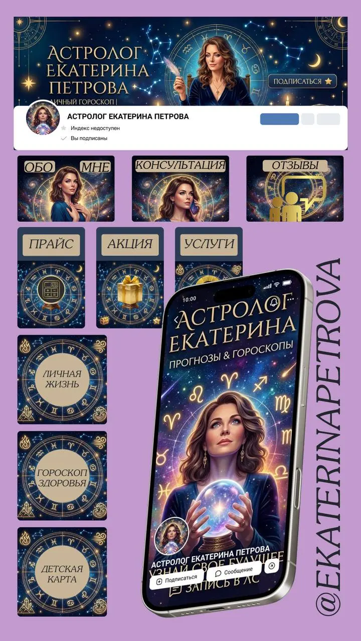 ▌ Как рождается магия звезд 🌟
Хотите знать секрет идеальной подачи астрологических услуг? Это сочетание технологий и таланта! Благодаря FIGMA и GigaChat я смогла собрать идеальный визуал:

ИИ подсказа... | Сетка — социальная сеть от hh.ru