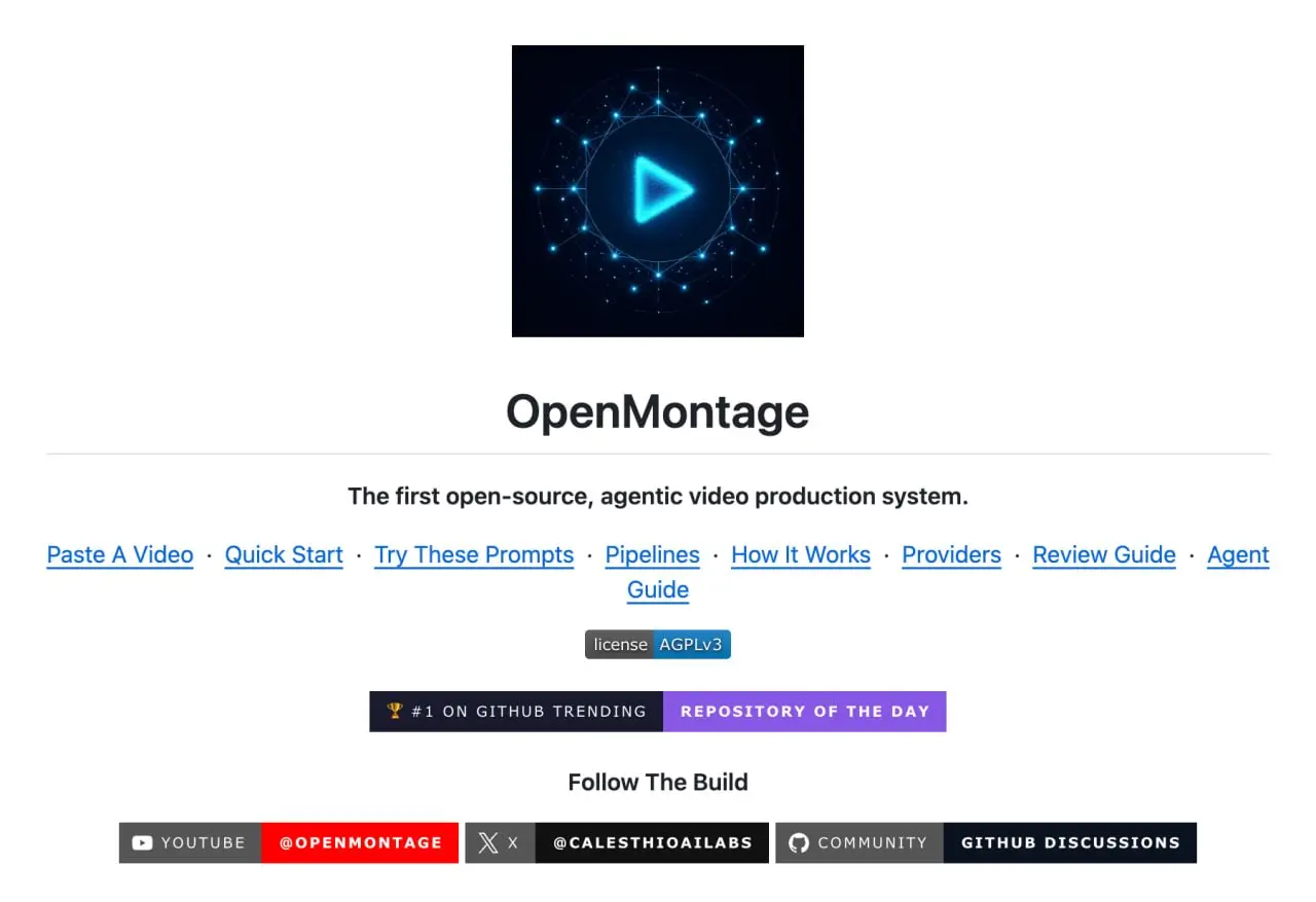 На GitHub появляется первая в мире система на базе ИИ-агентов для полного продакшена любых видео — она превращает Claude, Cursor или Copilot в вашу личную видеостудию | Сетка — социальная сеть от hh.ru