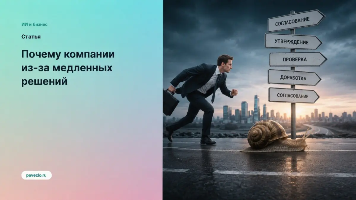 Почему компании проигрывают из-за медленных решений | Сетка — социальная сеть от hh.ru