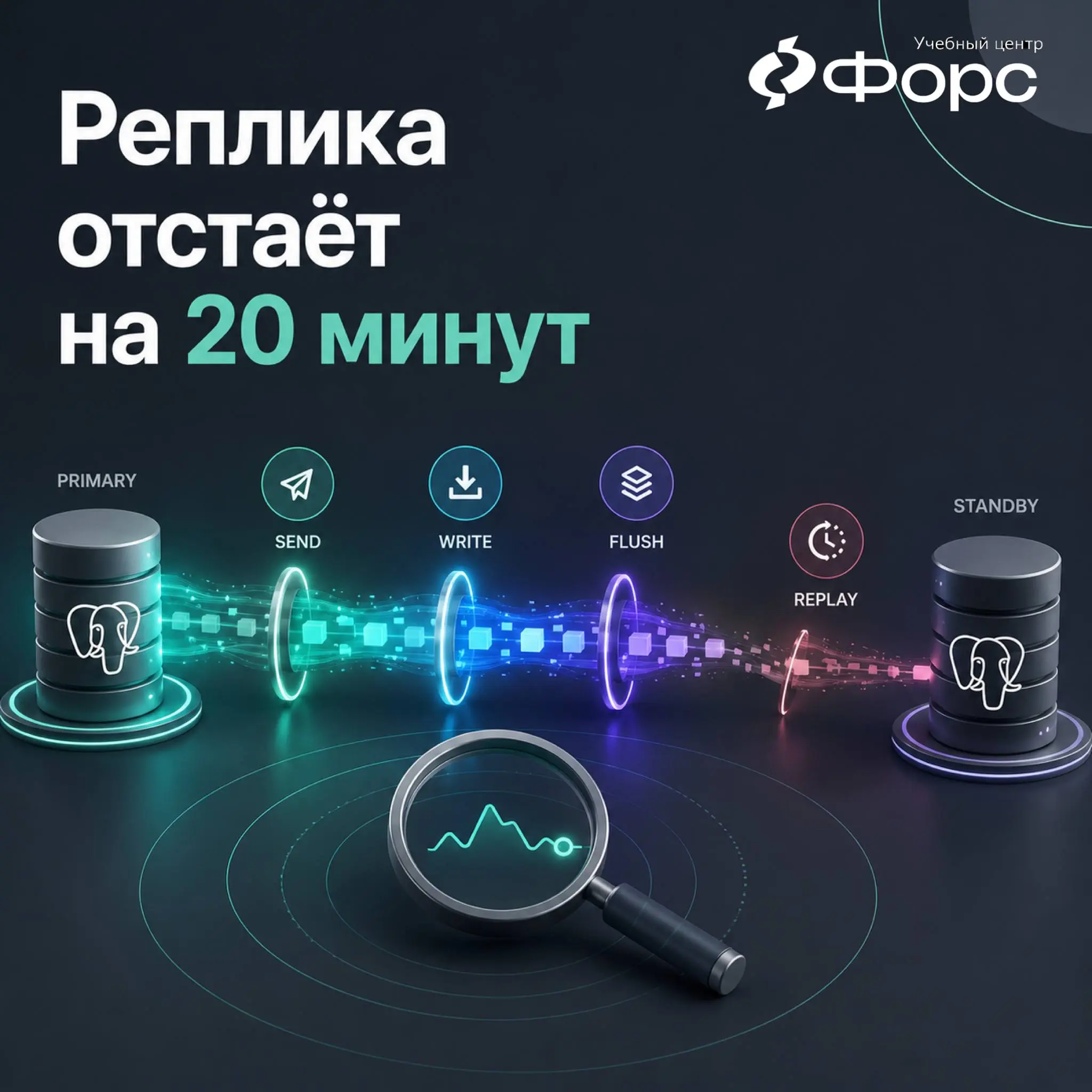 🛠️ Реплика PostgreSQL отстаёт на 20 минут. Отчёты показывают старые данные, а на primary нагрузка выглядит обычной.
Первая версия часто звучит так: «Наверное, сеть» | Сетка — социальная сеть от hh.ru