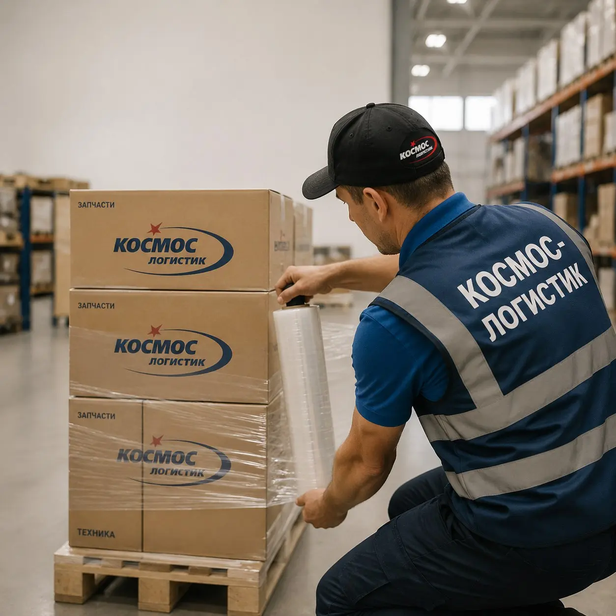 Как экономить на упаковке
Для надежности делайте 3 слоя пленки с нахлестом 50%. В Космос Логистик обмотка паллета стоит от 90 р. При малых объемах это выгоднее покупки целого рулона и найма упаковщика | Сетка — социальная сеть от hh.ru