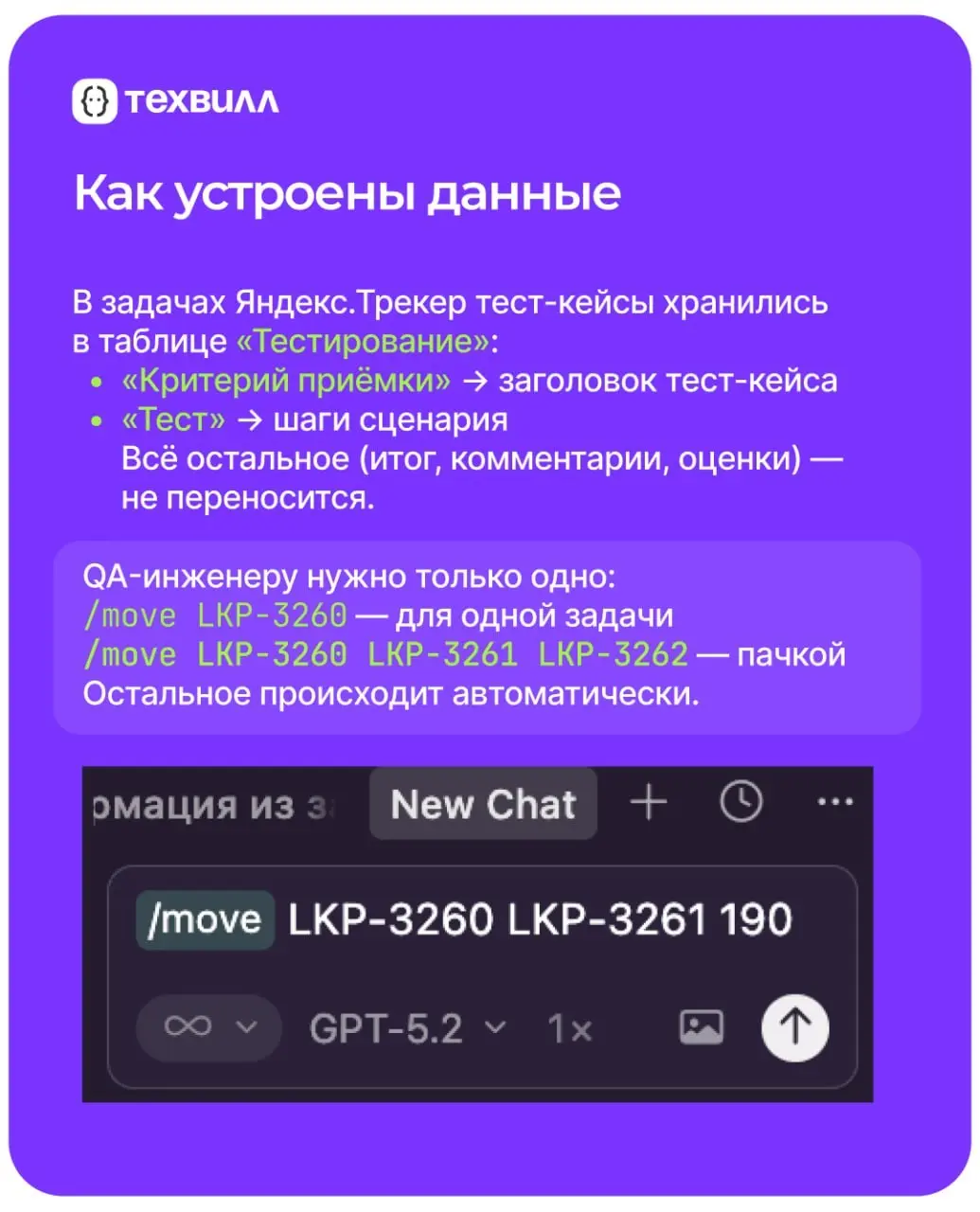 👌 Перенесли тест-кейсы из Яндекс Трекера в Allure TestOps одной командой с Cursor + MCP
Олег Малышев, лидер тестирования Техвилл и автора канала «Малышев вещает» продолжает рассказывать, как автоматиз... | Сетка — социальная сеть от hh.ru