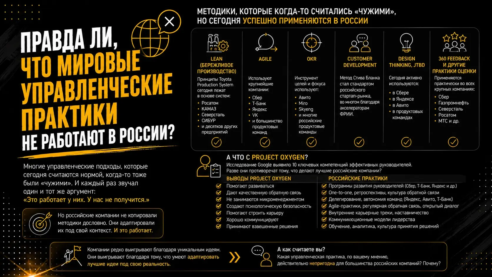 Мировые управленческие практики не работают в России? | Сетка — социальная сеть от hh.ru