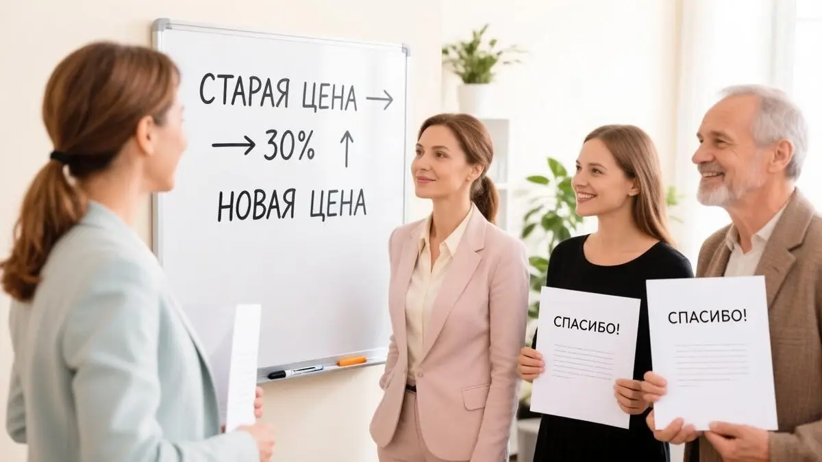 Я подняла цены на 30% и клиенты...поблагодарили. | Сетка — социальная сеть от hh.ru