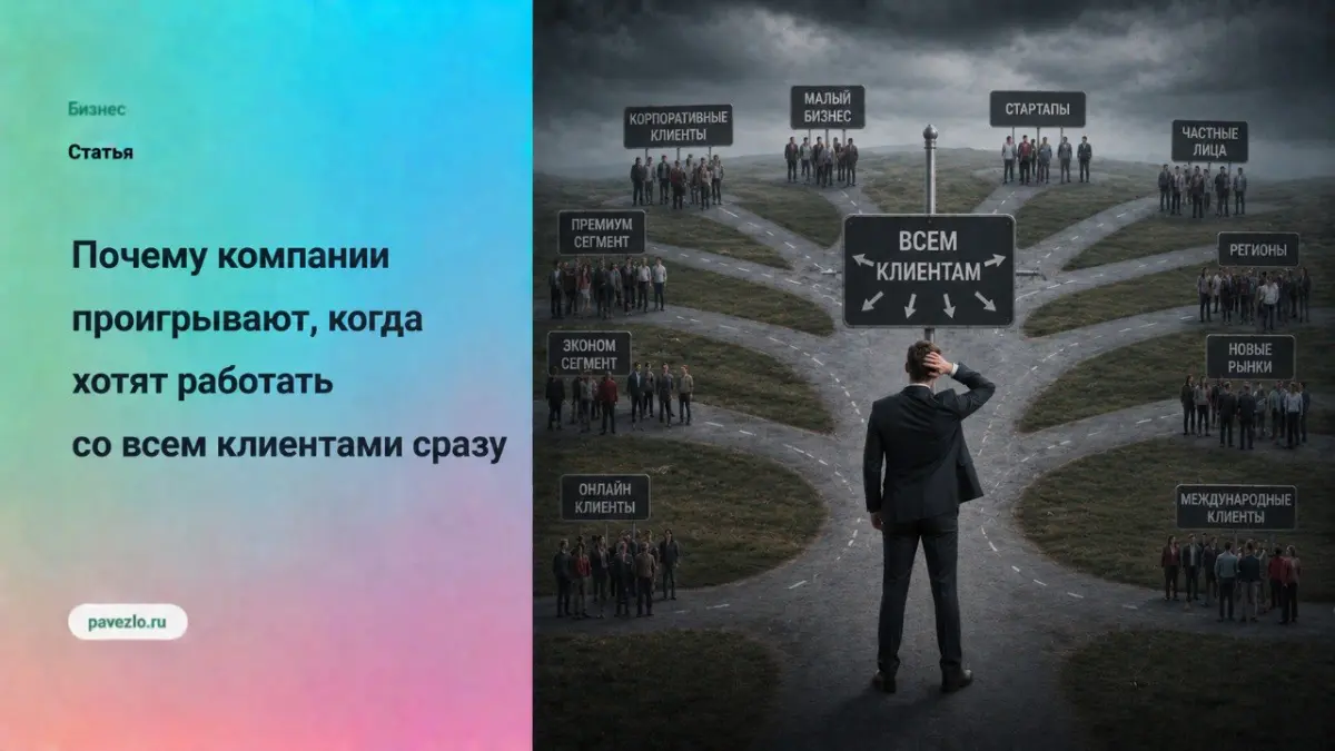 Почему компании проигрывают, когда хотят работать со всеми | Сетка — социальная сеть от hh.ru