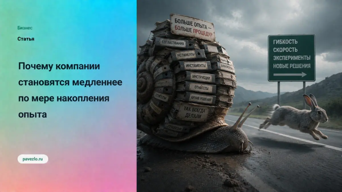 Почему компании становятся опытнее, но медленнее | Сетка — социальная сеть от hh.ru