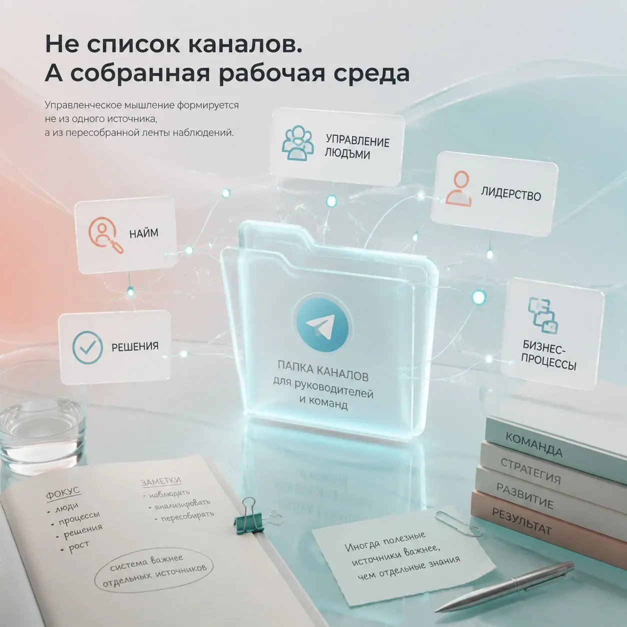 📇 Про управление, команды и решения — собрали в папку
Иногда полезные каналы разбросаны слишком далеко друг от друга — и в какой-то момент проще собрать их в одно место | Сетка — социальная сеть от hh.ru