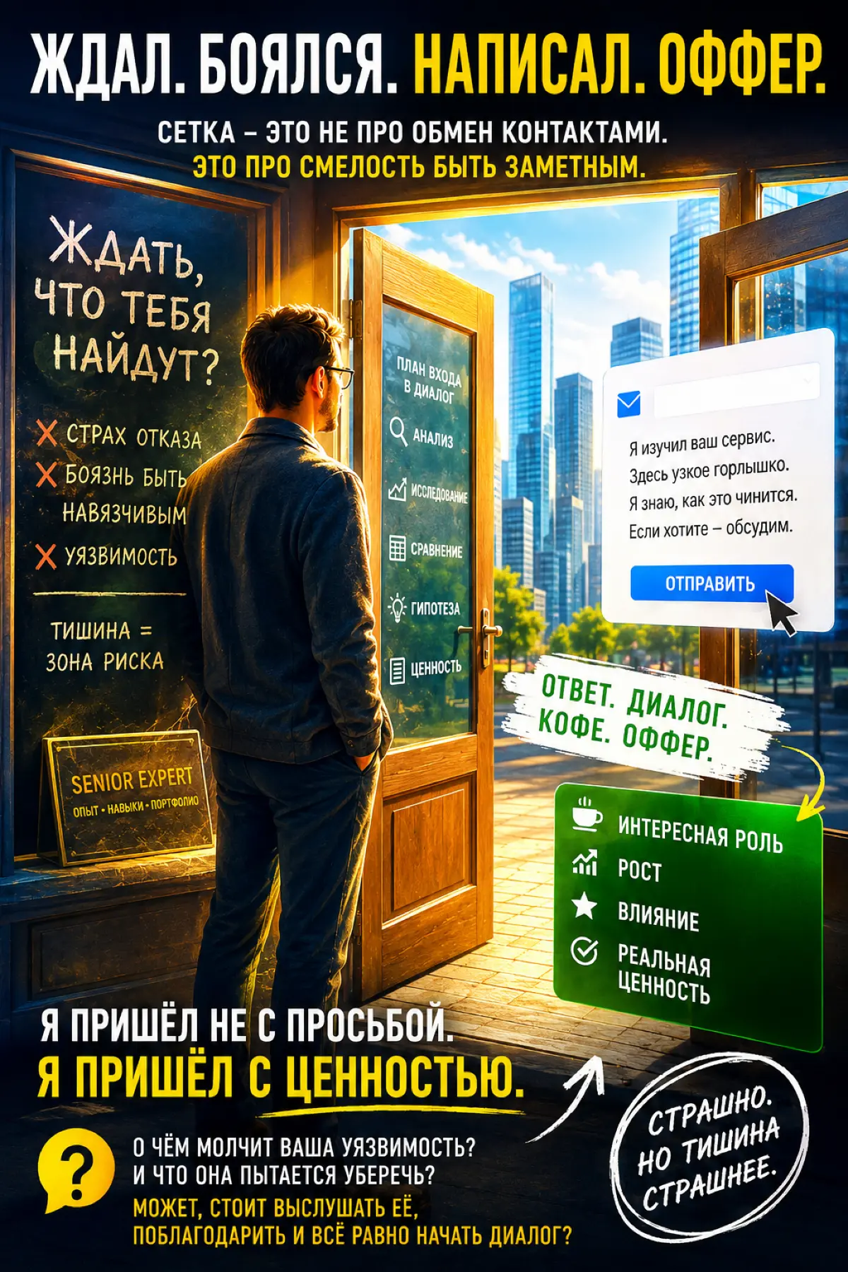 Ждал. Боялся. Написал. Оффер. | Сетка — социальная сеть от hh.ru