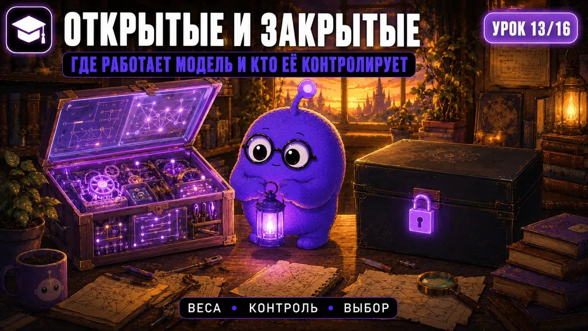🎓 ИИ с нуля. Урок 13/16: Открытые и закрытые модели | Сетка — социальная сеть от hh.ru