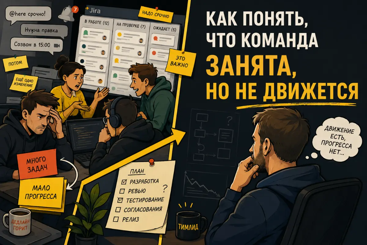 Как понять, что команда занята, но не движется | Сетка — социальная сеть от hh.ru