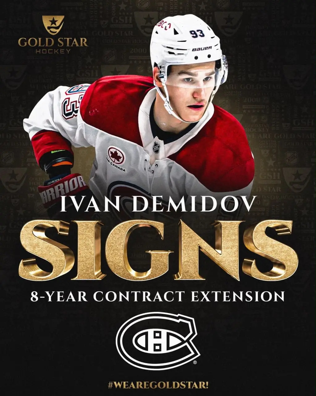 🔖#MILESTONES#RUMORS & #NEWS
🏒 Иван Демидов подписал восьмилетний контракт с КХ 9,150 млн $! Он начнёт действовать с сезона 2027-28 | Сетка — социальная сеть от hh.ru