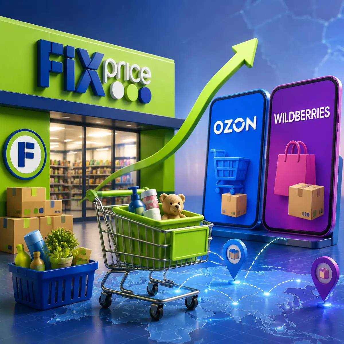 Fix Price нацеливается на Ozon | Сетка — социальная сеть от hh.ru