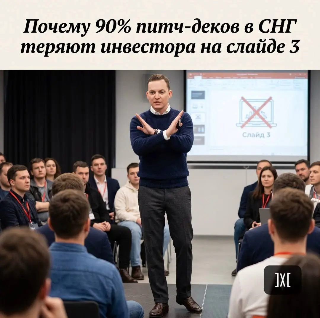 Почему 90% питч-деков в СНГ теряют инвестора на слайде 3
Я посмотрел десятки питч-деков за последние месяцы.
Разные ниши, разные команды, разные рынки | Сетка — социальная сеть от hh.ru