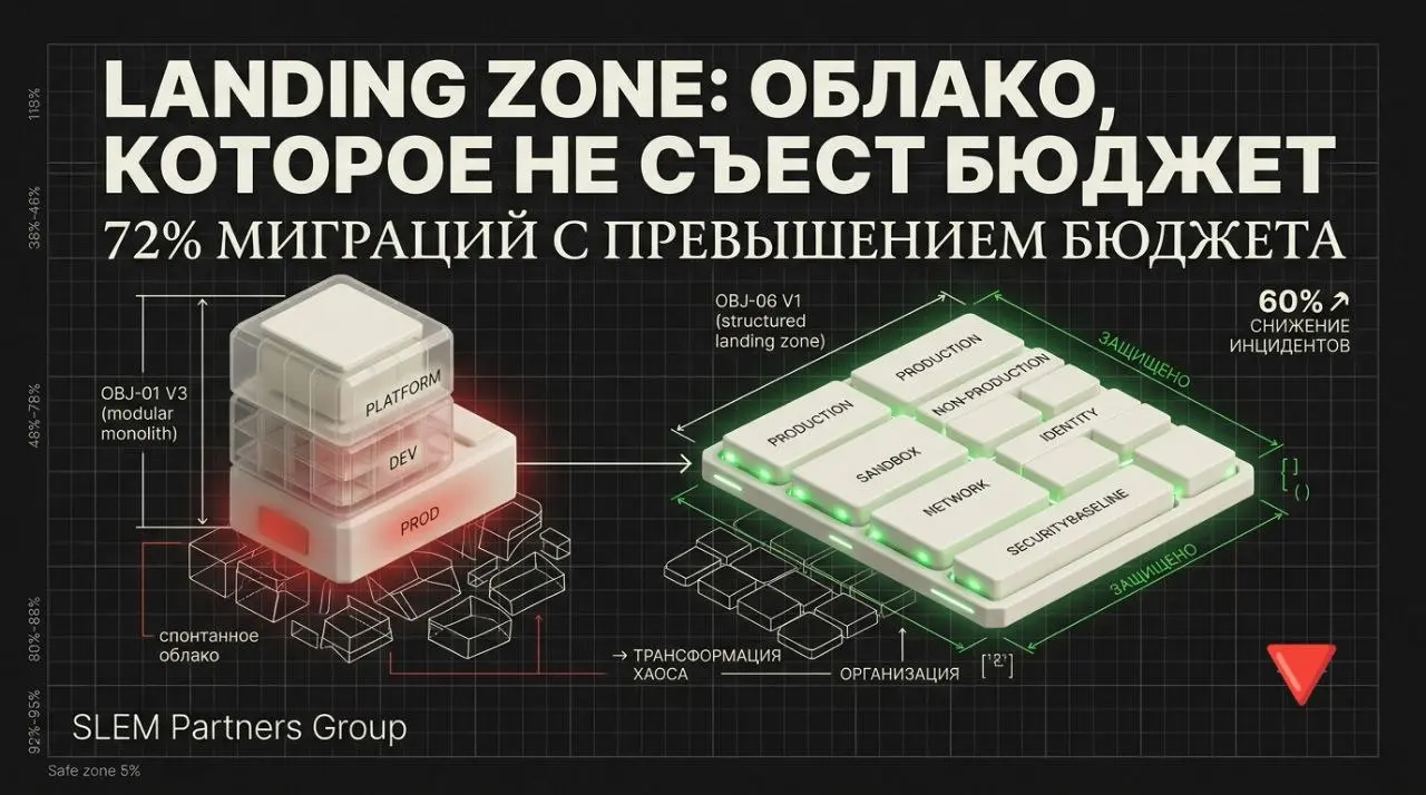 ☁️ 72% миграций в облако, превышающих бюджет, не имеют landing zone-стратегии. При этом структурированные landing zones снижают число инцидентов безопасности на 60% | Сетка — социальная сеть от hh.ru