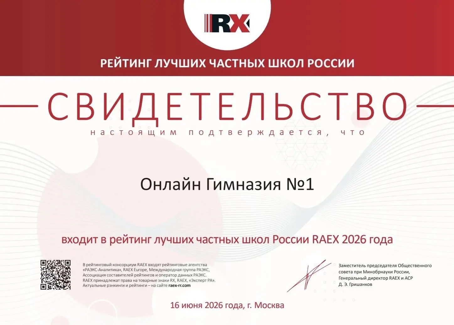 Онлайн Гимназия №1 вошла в рейтинг лучших частных школ | Сетка — социальная сеть от hh.ru