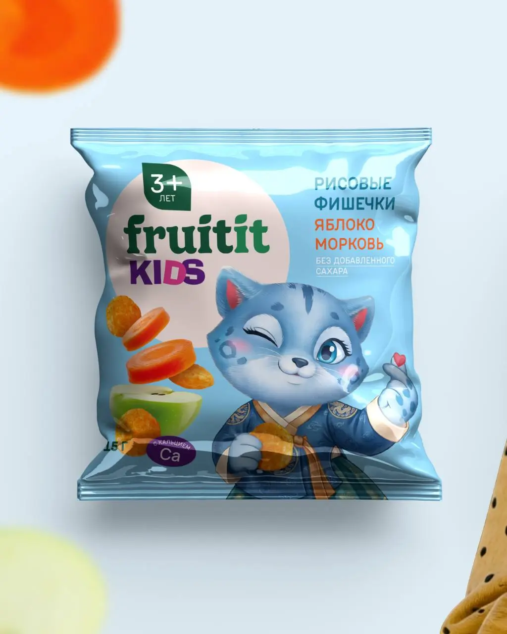 Недавно сделали упаковку для нового продукта бренда fruitit kids – рисовых фишечек | Сетка — социальная сеть от hh.ru