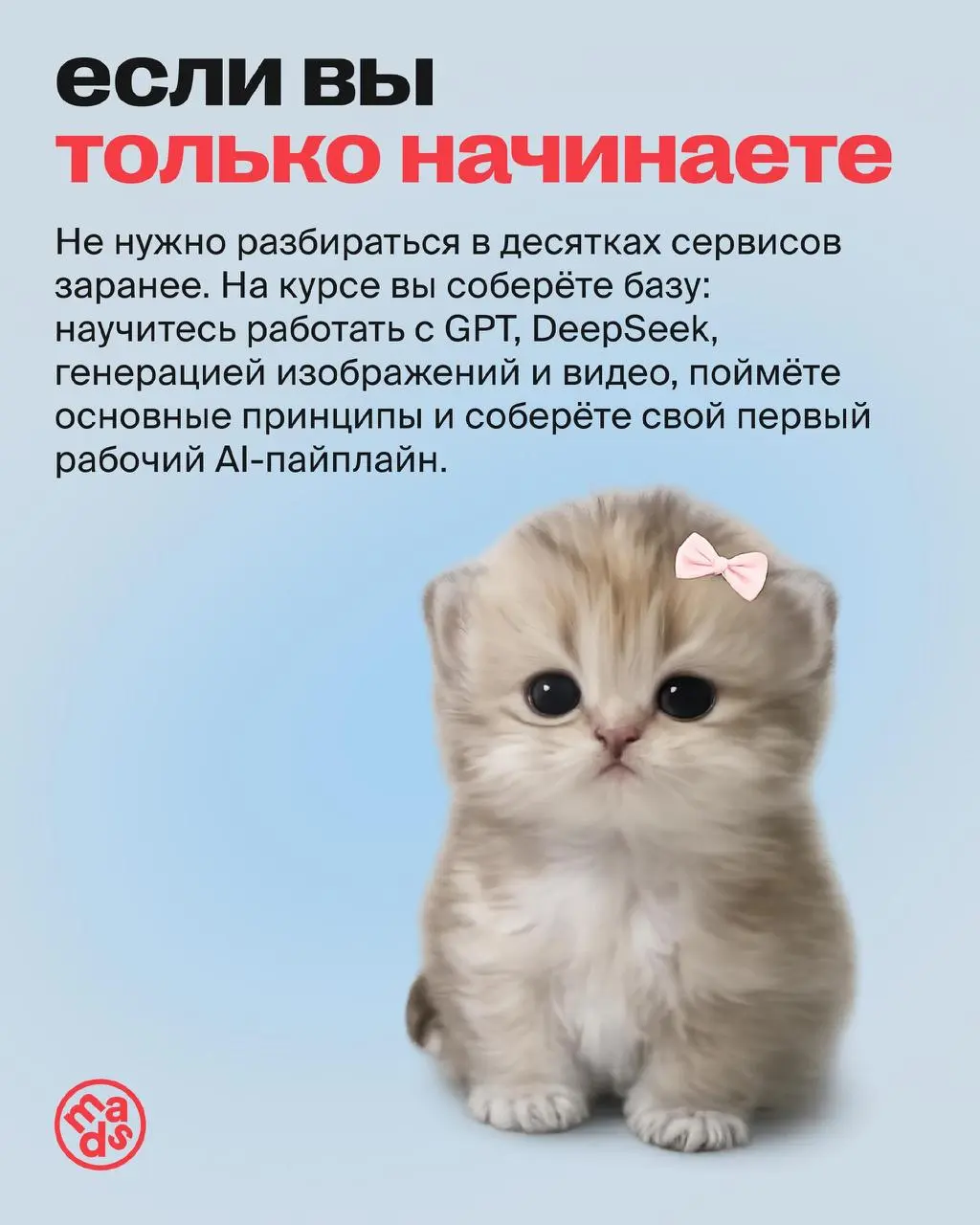 У всех студентов разная точка старта 👉 Кто-то открывает нейросети впервые, а кто-то уже собирает ролики в Kling и тестирует десятки моделей каждую неделю | Сетка — социальная сеть от hh.ru