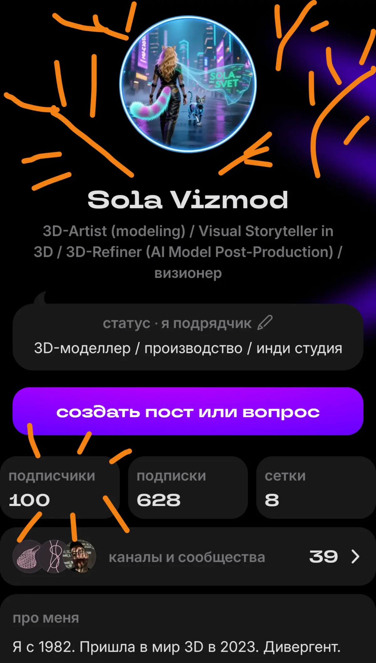 Урра 🥳 100 подписчиков 🥳 | Сетка — социальная сеть от hh.ru