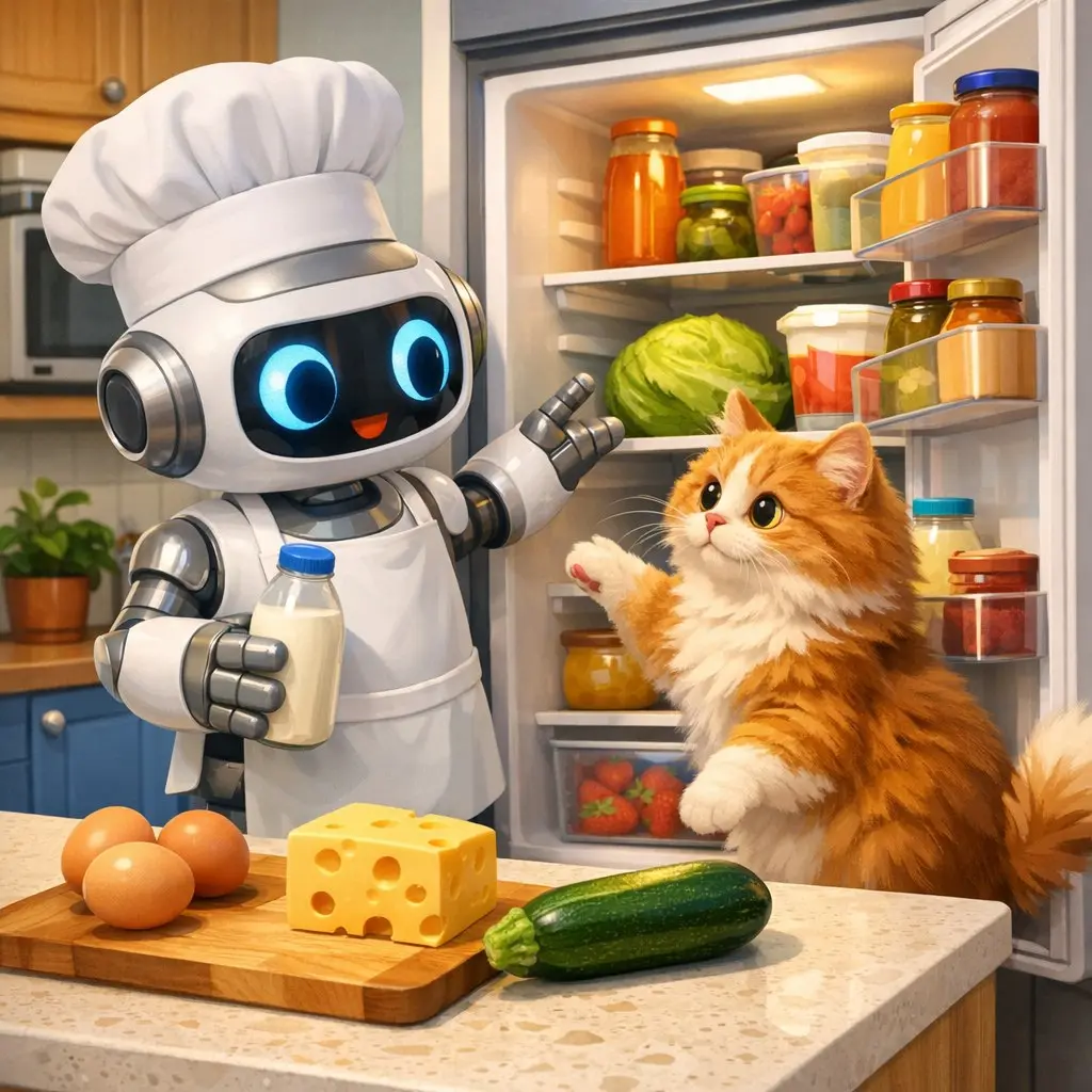 Промпт на ужин без паники 🍳
Вы открываете холодильник, там яйца, сыр и грустный кабачок — вместо «что приготовить?» попросите нейросеть: «Придумай быстрый ужин на 20 минут из этих продуктов, без духов... | Сетка — социальная сеть от hh.ru