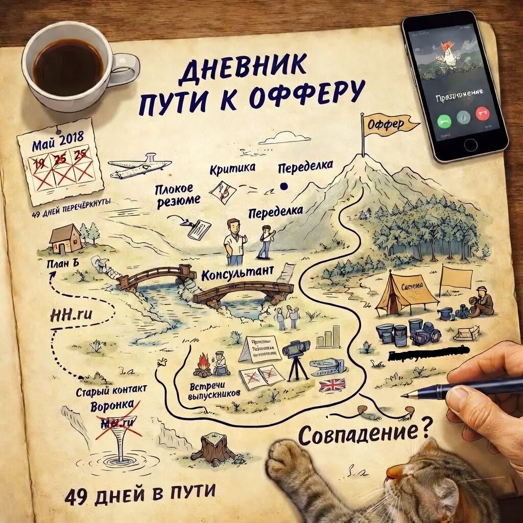 49 дней поиска | Сетка — социальная сеть от hh.ru