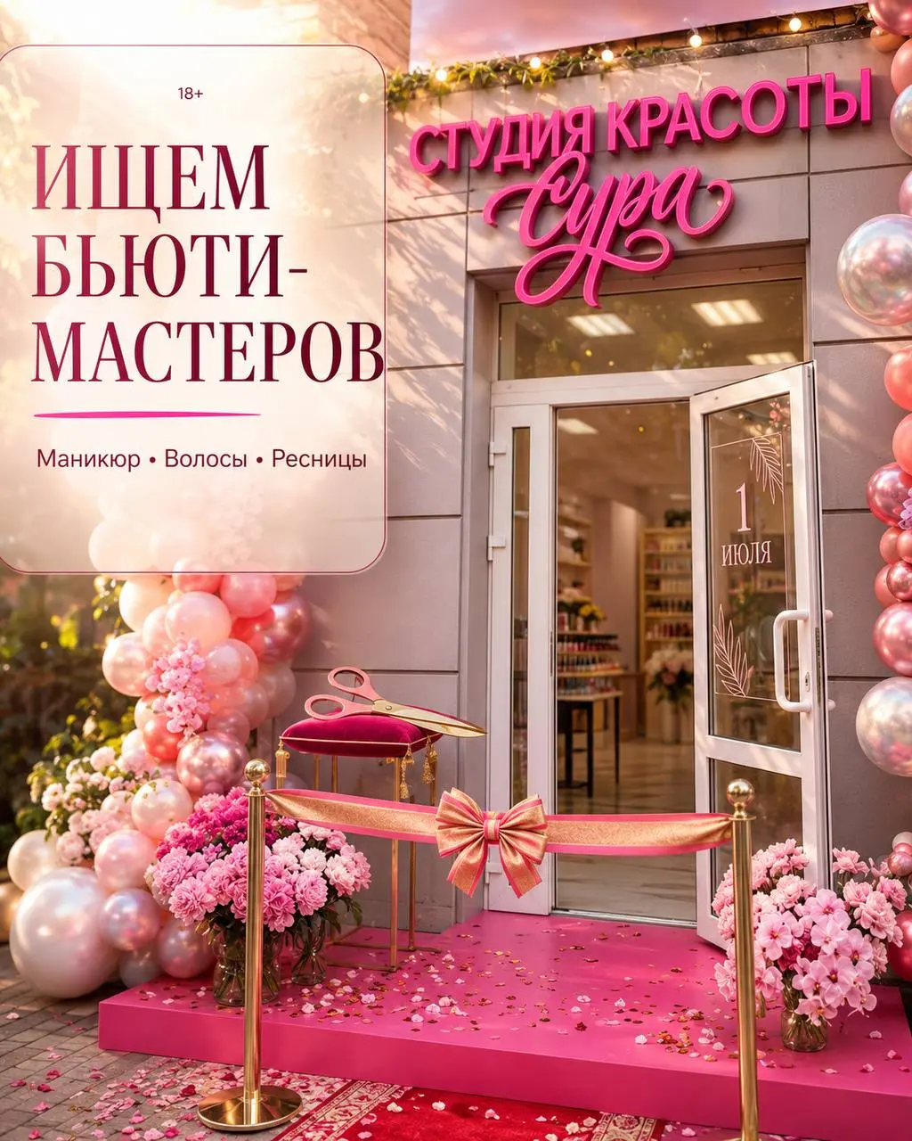 1️⃣МАСТЕР НОГТЕВОГО СЕРВИСА,
2️⃣ПАРИКМАХЕР,
3️⃣ЛЕШМЕЙКЕР
От 3 000₽/выход + 50% от чека
Салон красоты
• Москва, м | Сетка — социальная сеть от hh.ru