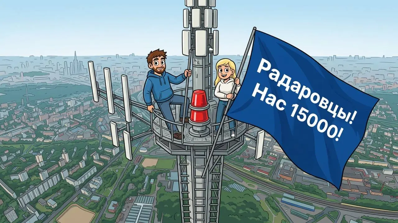 У телеграм-канала Радара – 15’000 подписчиков 🙌
Спасибо, что вы с нами! 🏴‍☠️ | Сетка — социальная сеть от hh.ru