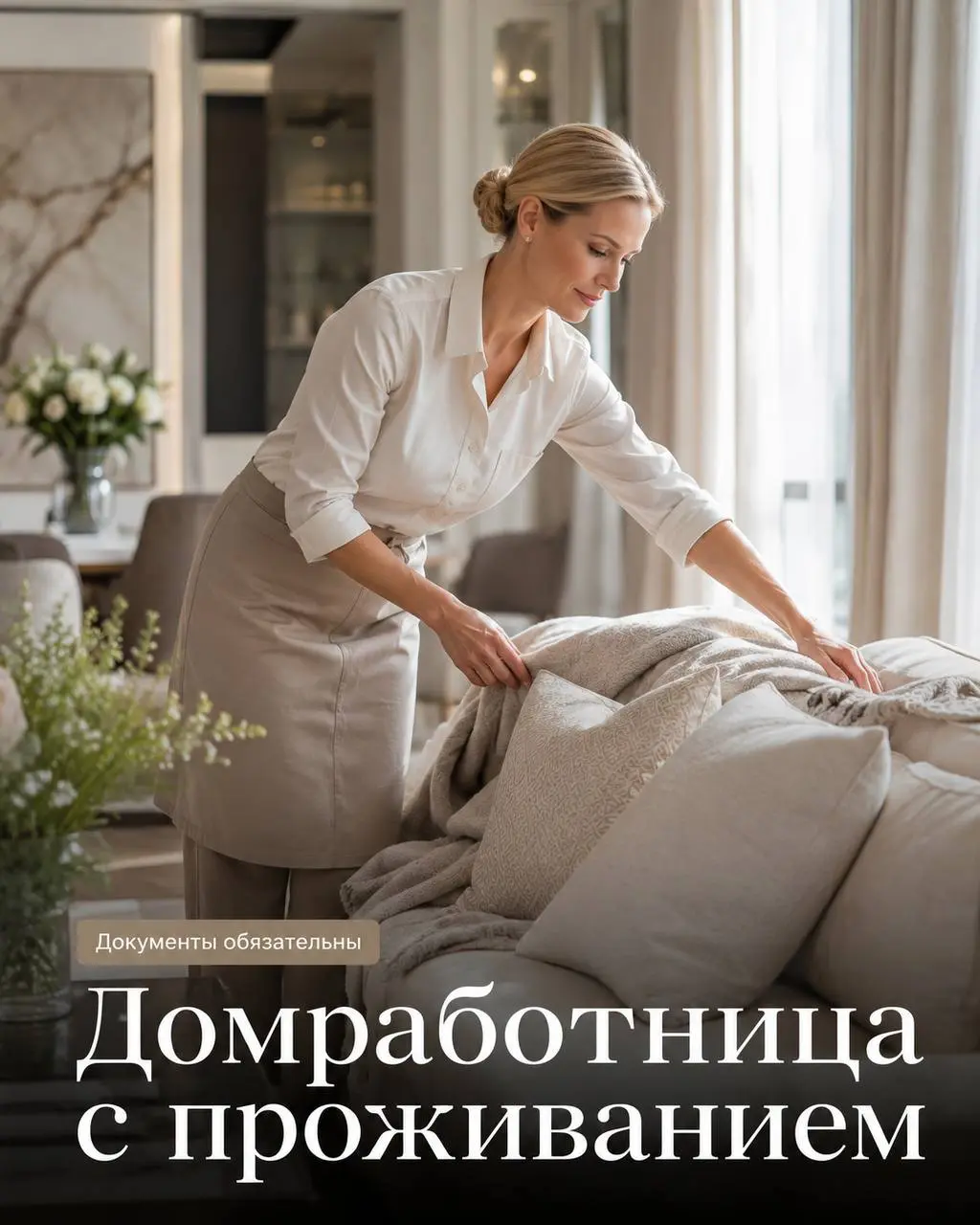 ДОМРАБОТНИЦА
От 100 000₽
Прямой работодатель
• Москва, ул. Полоцкая, 9
• Клининг и бытовые услуги
• +79524190593
Полное описание вакансии размещено в Телеграм и Макс | Сетка — социальная сеть от hh.ru