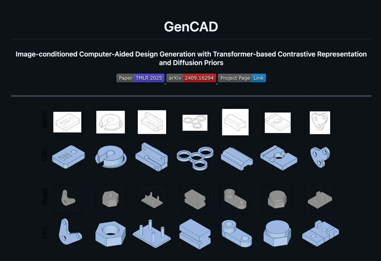 🏗 ГЕНЕРАТОР CAD-МОДЕЛЕЙ ИЗ ФОТО
Нашли настоящую имбу для инженеров и дизайнеров — GenCAD от MIT | Сетка — социальная сеть от hh.ru