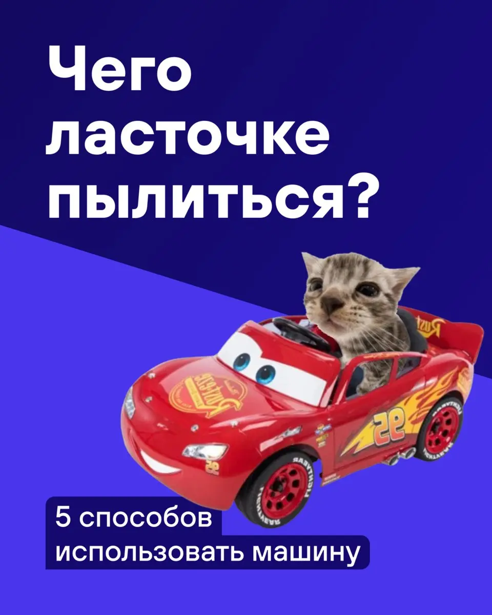 🥲 Твоя ласточка стоит, пылится, ведь заправка теперь = бюджетный кризис.
Мы с командой пофантазировали, как ещё можно использовать машину, пока цены на бензин не вернуться на землю | Сетка — социальная сеть от hh.ru
