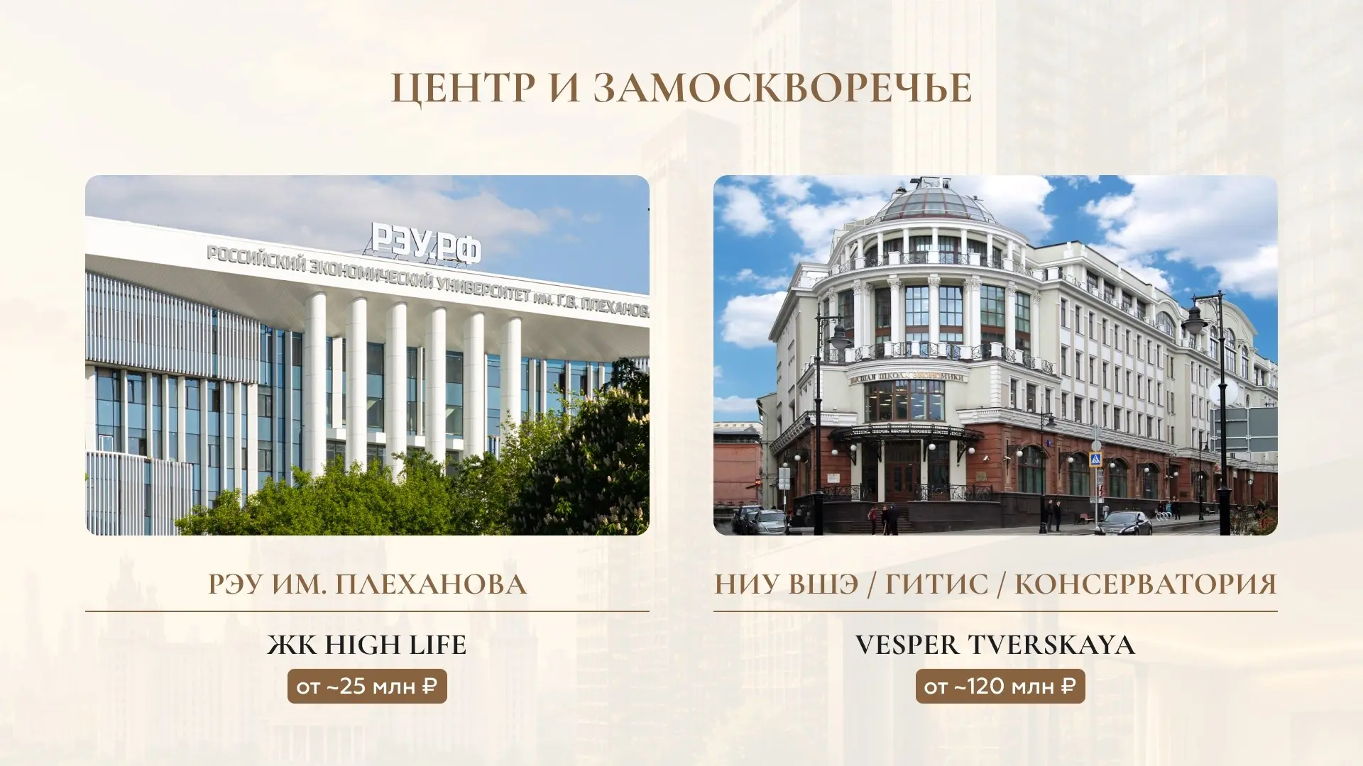 ВУЗ как фактор премиальной недвижимости
Сегодня недвижимость всё чаще выбирают не по району и статусу ЖК, а по одному ключевому фактору — близости к сильному университету | Сетка — социальная сеть от hh.ru
