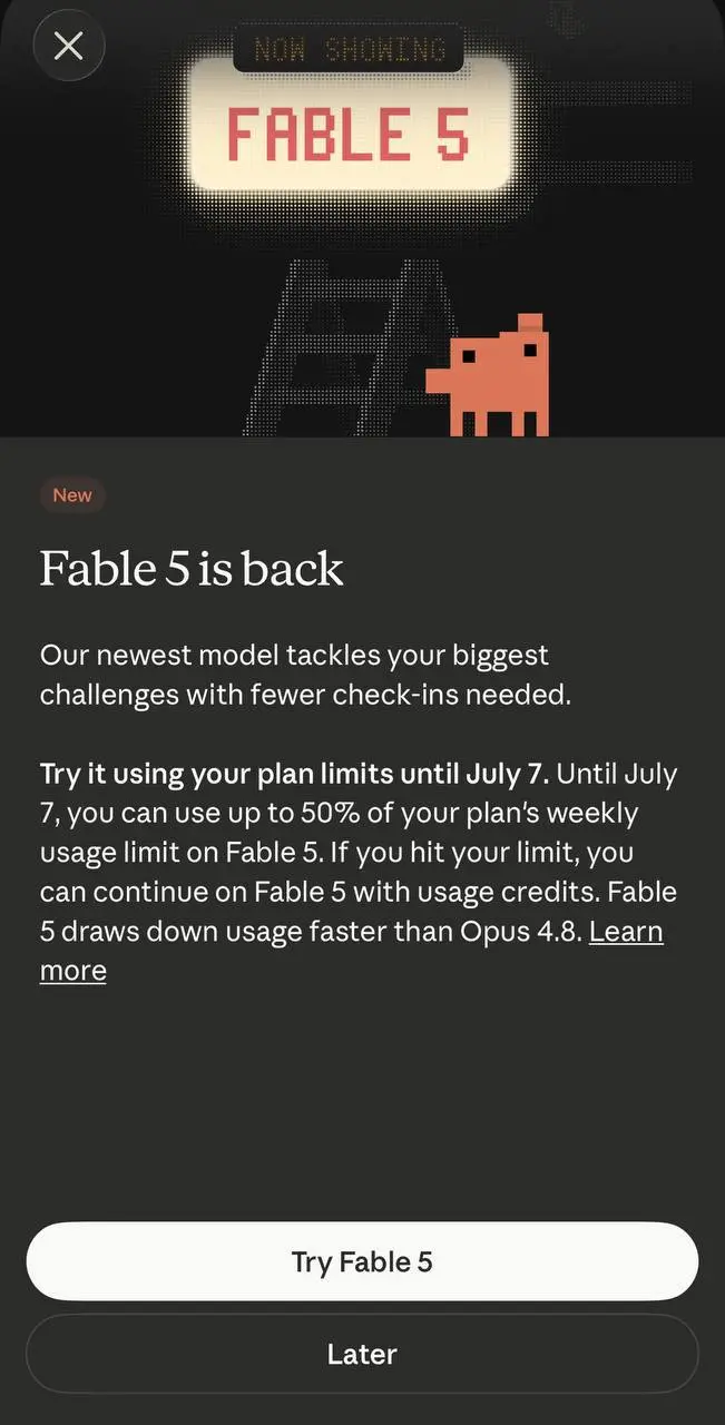 Ну всё, вышел Fable 5 — новая версия инструмента, который помогает создавать приложения с помощью ИИ | Сетка — социальная сеть от hh.ru