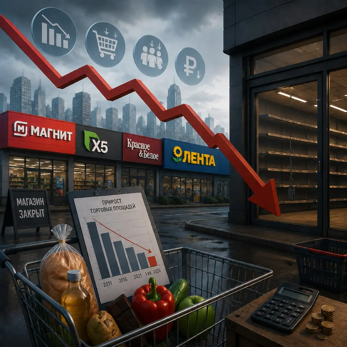 Продуктовый ритейл замедляется | Сетка — социальная сеть от hh.ru