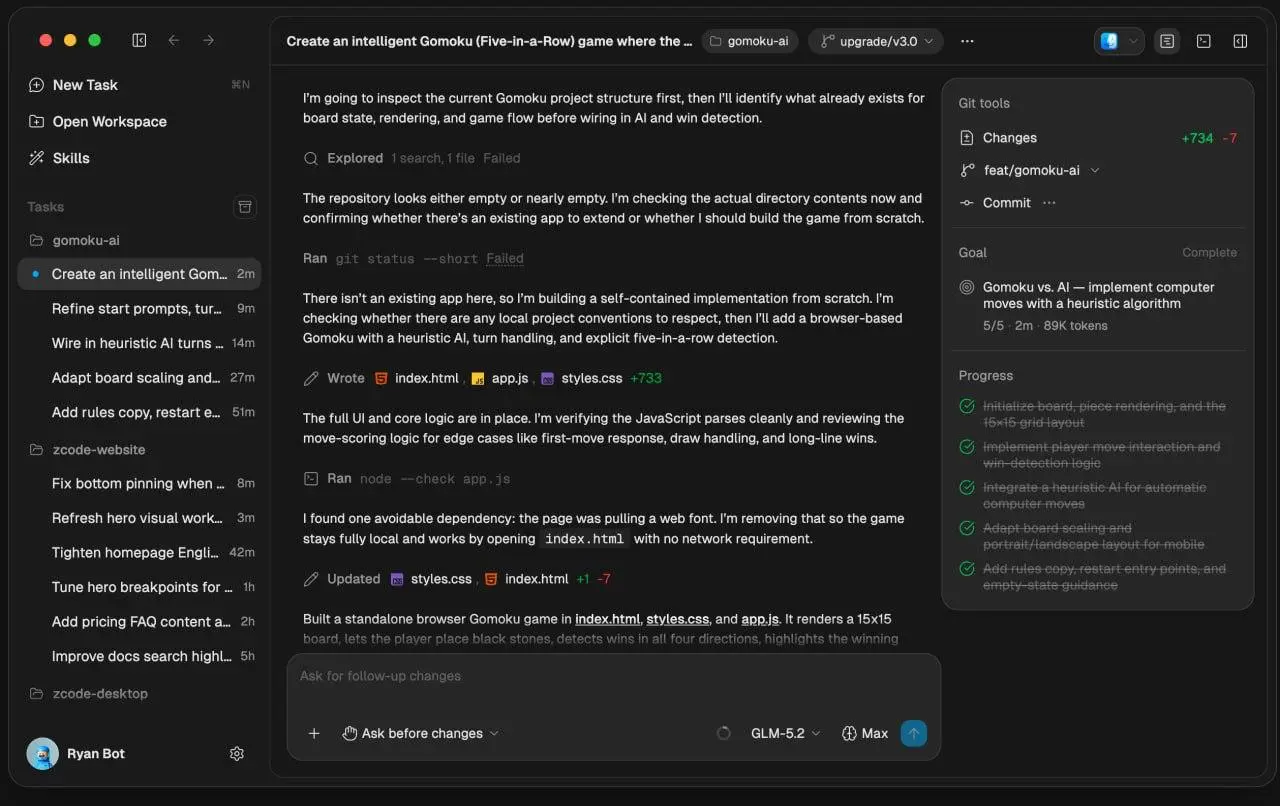 Claude Code уничтожили — разрабы GLM выкатили царя вайб-кодинга, который разрабатывает сложнейшие сервисы за секунду и буквально топчет конкурентов.
• ZCode 3 | Сетка — социальная сеть от hh.ru