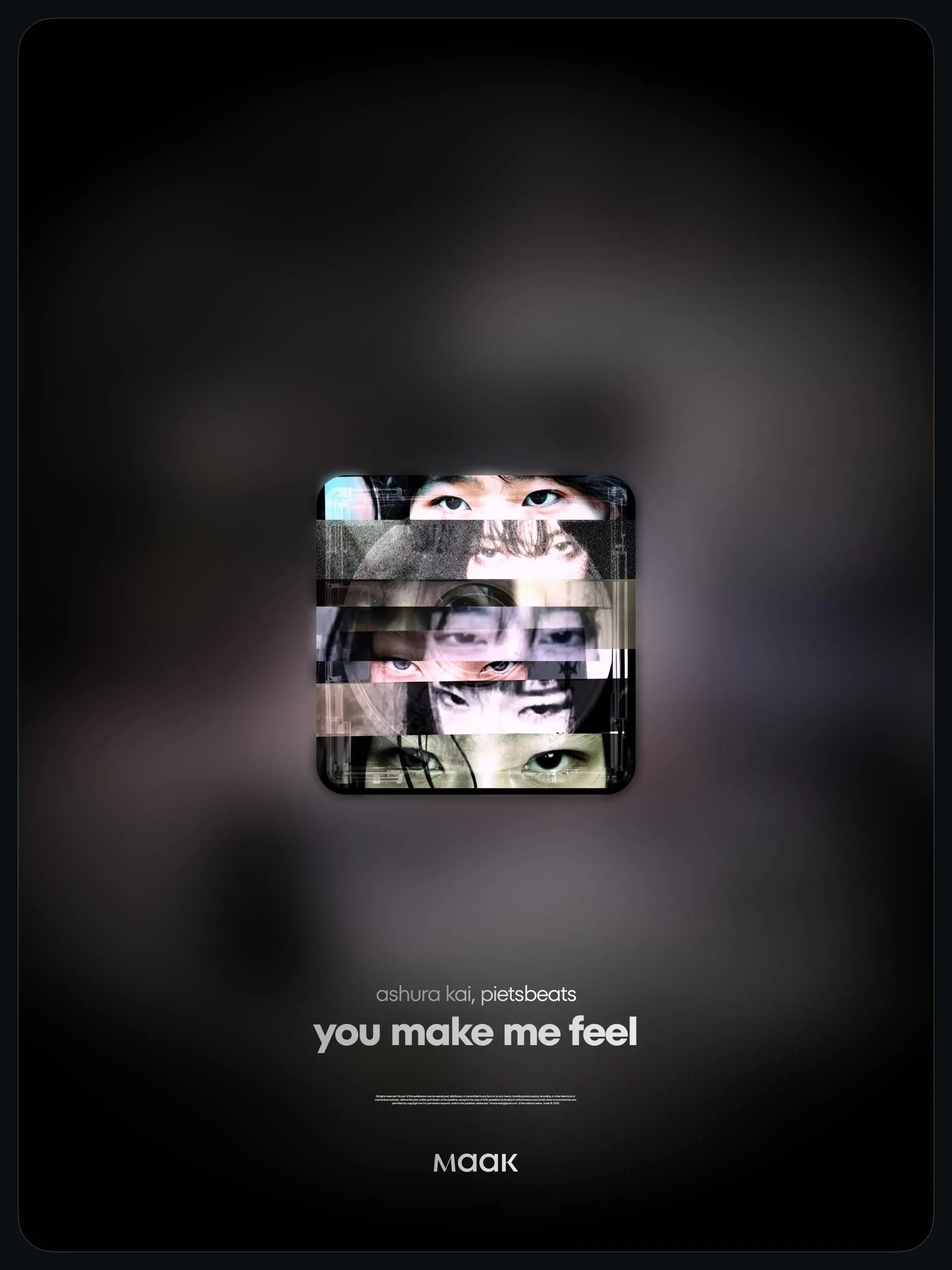 📀#drop — Новый релиз
👑 ashura kai, pietsbeats — «you make me feel»
ashura kai представляет свой новый трек "You Make Me Feel", созданный в мощном и динамичном жанре breakcore и его близких стилях | Сетка — социальная сеть от hh.ru