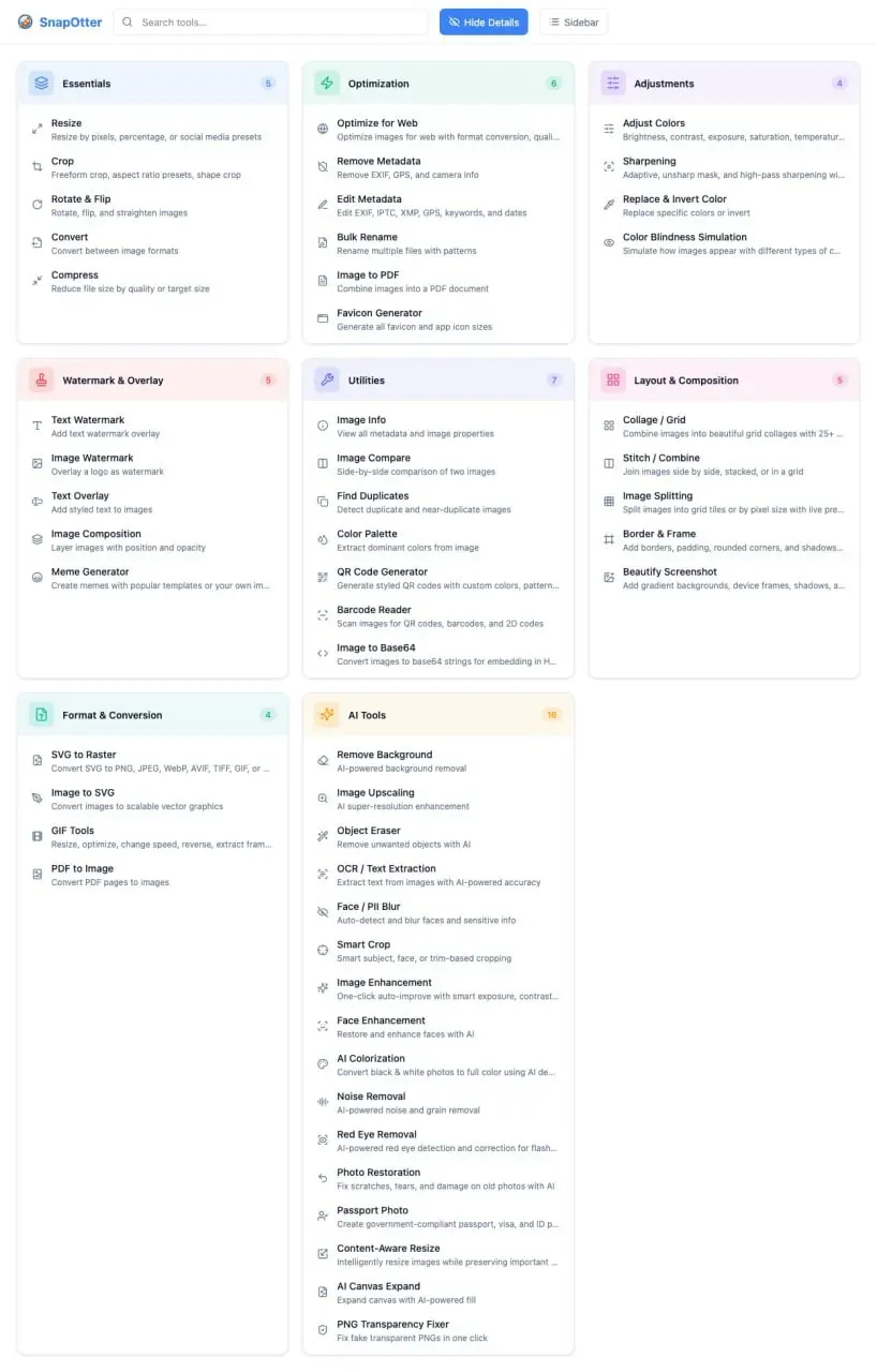 🔪РЕЖЕМ КАРТИНКИ ЗА ОДИН КЛИК
Вышел SnapOtter — сервис с 50 инструментами для работы с изображениями, который поймет даже тот, кто путает JPEG с PNG 🖼
Это швейцарский нож для визуала: удаление фона, ап... | Сетка — социальная сеть от hh.ru