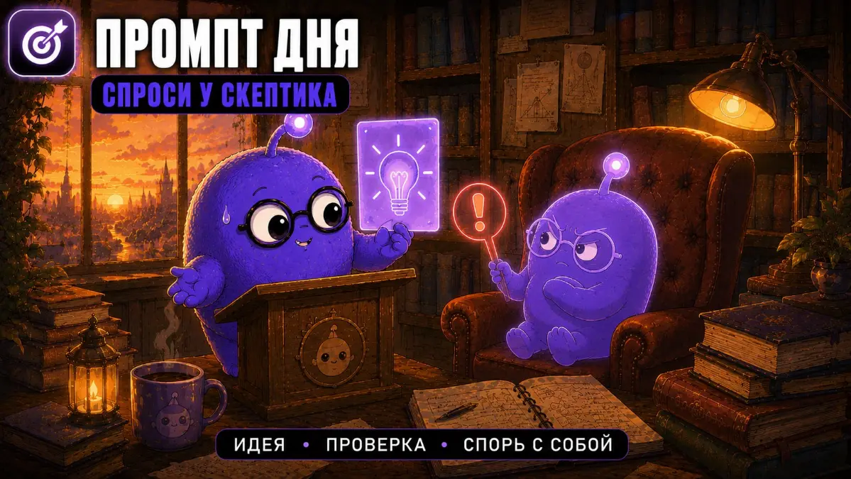 Промпт дня: спроси у скептика | Сетка — социальная сеть от hh.ru
