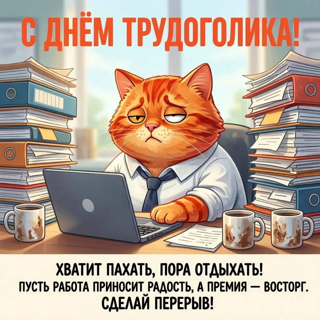 С днём трудоголика! | Сетка — социальная сеть от hh.ru