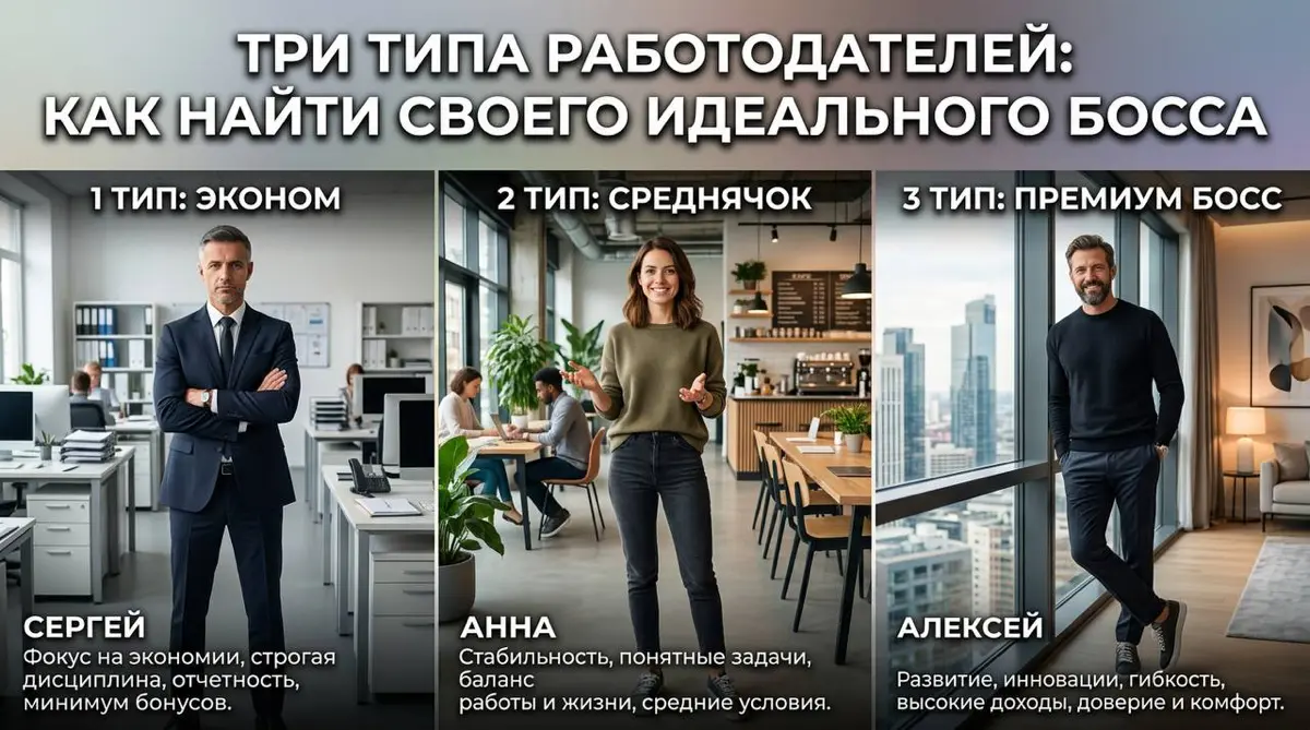Три типа работодателей: как найти своего идеального босса 💼 | Сетка — социальная сеть от hh.ru